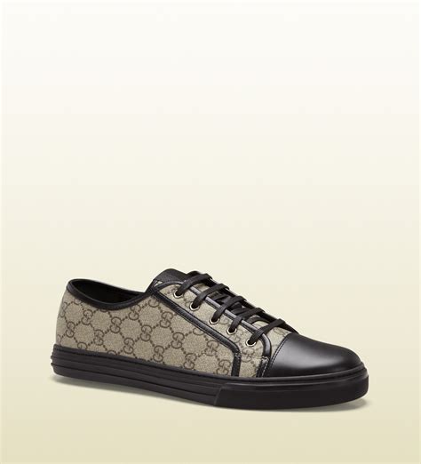 black gucci canvas shoes|gucci gg canvas sneaker.